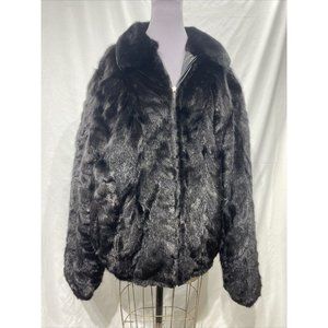 ranch mink paws jacket reversible (81010)